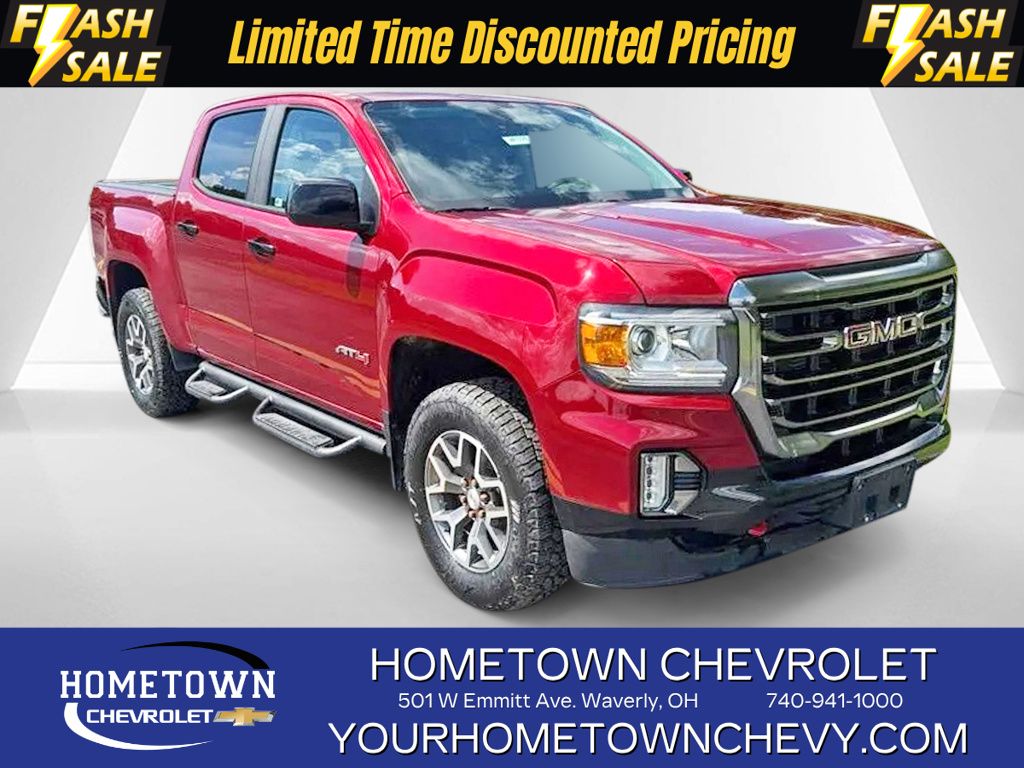 Cayenne Red Tintcoat 2021 GMC Canyon Pickup Truck Four-Wheel Drive 6-Speed Automatic