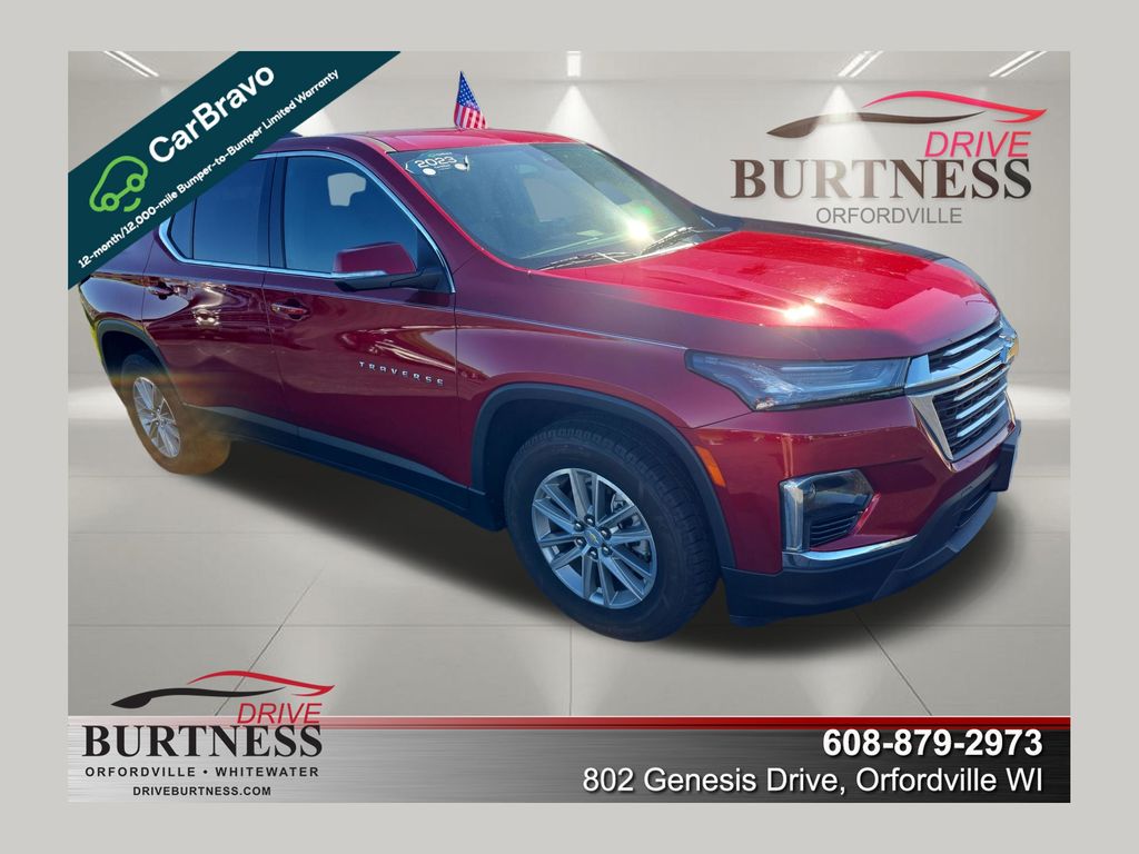 Radiant Red Tintcoat 2023 Chevrolet Traverse LT Cloth AWD SUV / Crossover Four-Wheel Drive 9-Speed Automatic