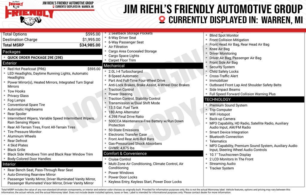 Red 2025 Jeep Compass SUV / Crossover Four-Wheel Drive 8-Speed Automatic