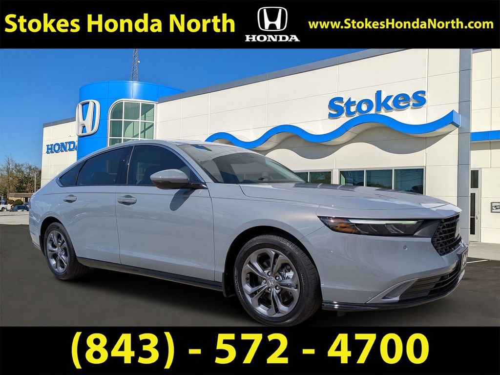 2025 Honda Accord Hybrid EX-L Gray at Stokes Honda North