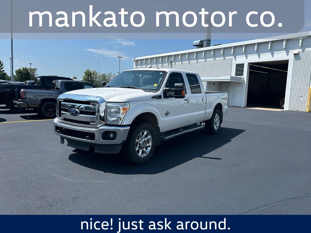 White Platinum Metallic Tri-Coat 2012 Ford F-250 Super Duty Pickup Truck Four-Wheel Drive 6-Speed Automatic Overdrive