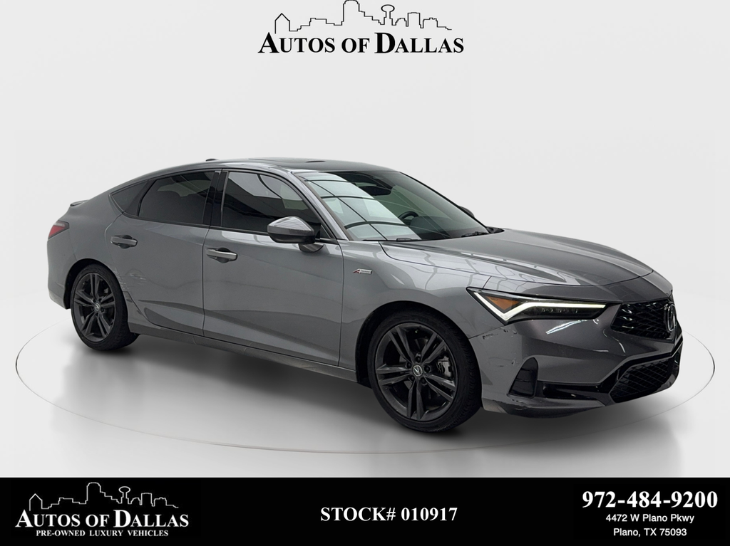 Gray 2024 Acura Integra Sedan Front-Wheel Drive Continuously Variable Transmission
