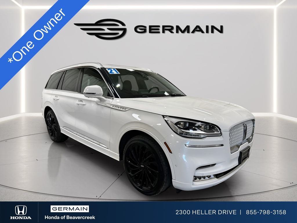White 2021 Lincoln Aviator Reserve AWD SUV / Crossover All-Wheel Drive Automatic