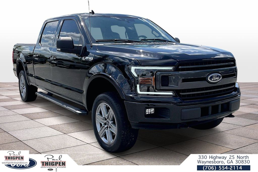 Black 2019 Ford F-150 XLT SuperCrew LB 4WD Pickup Truck Four-Wheel Drive Automatic