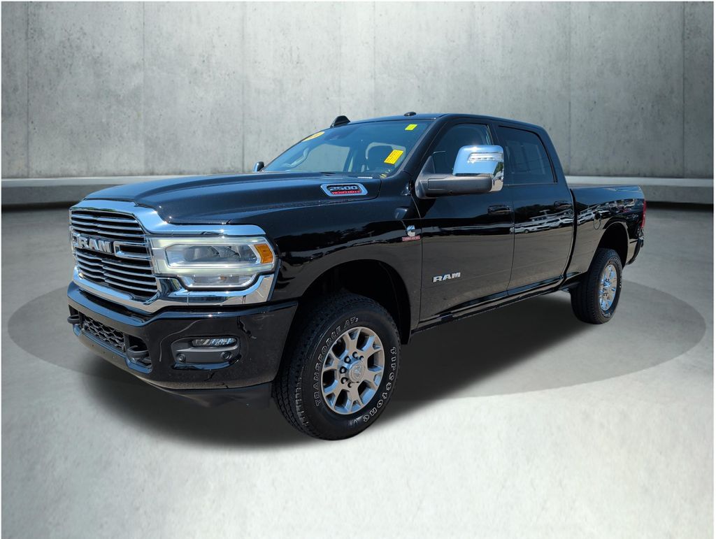 Diamond Black Crystal Pearlcoat 2024 RAM 2500 Pickup Truck Four-Wheel Drive 6-Speed Automatic