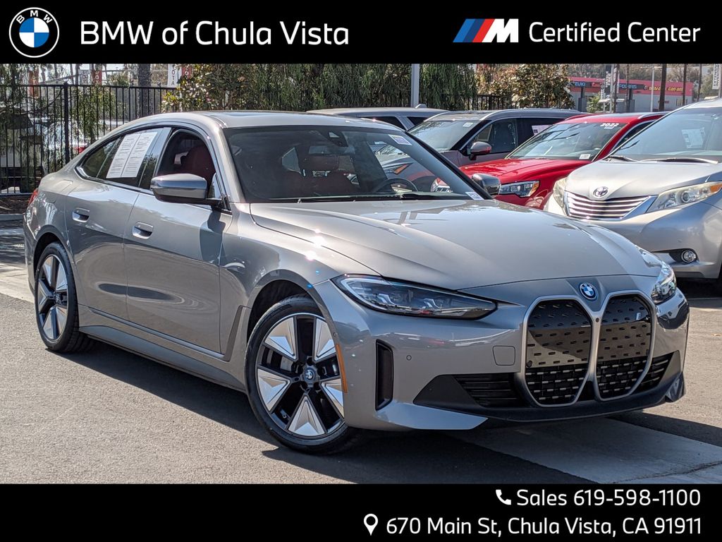Skyscraper Gray Metallic 2023 BMW i4 Sedan Rear-Wheel Drive Automatic