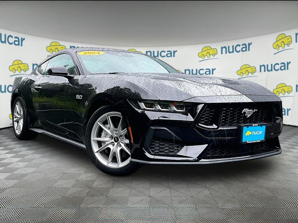 Shadow Black 2024 Ford Mustang Coupe Rear-Wheel Drive Automatic