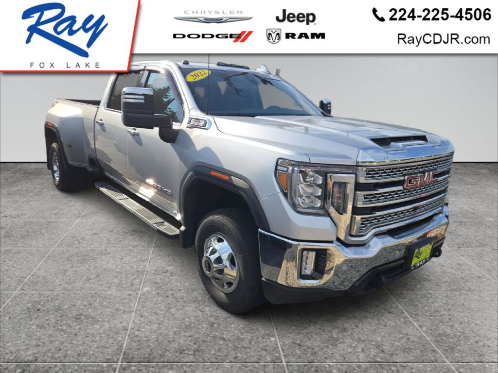 Quicksilver Metallic 2022 GMC Sierra 3500HD Pickup Truck Four-Wheel Drive Automatic
