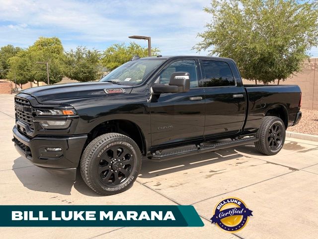 Diamond Black Crystal Pearlcoat 2025 RAM 2500 Pickup Truck Four-Wheel Drive 8-Speed Automatic