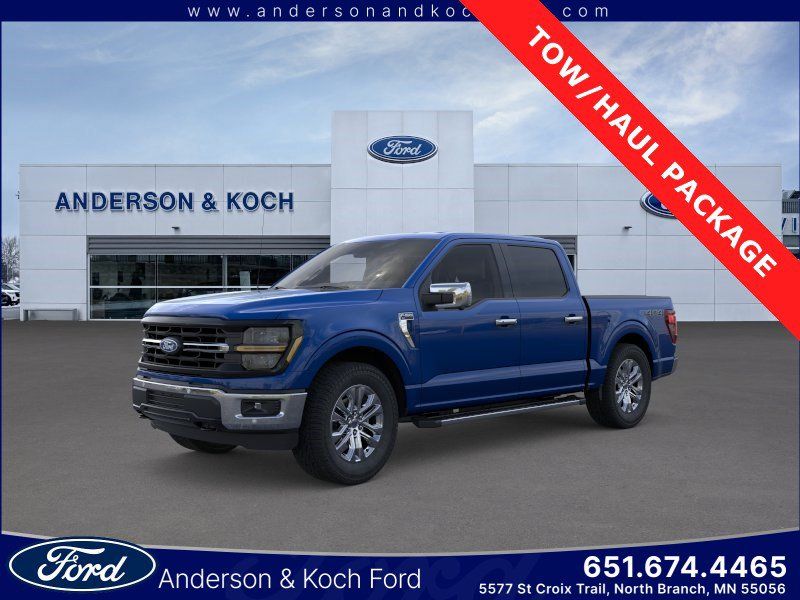 Blue 2026 Ford F-150 Pickup Truck Four-Wheel Drive Automatic