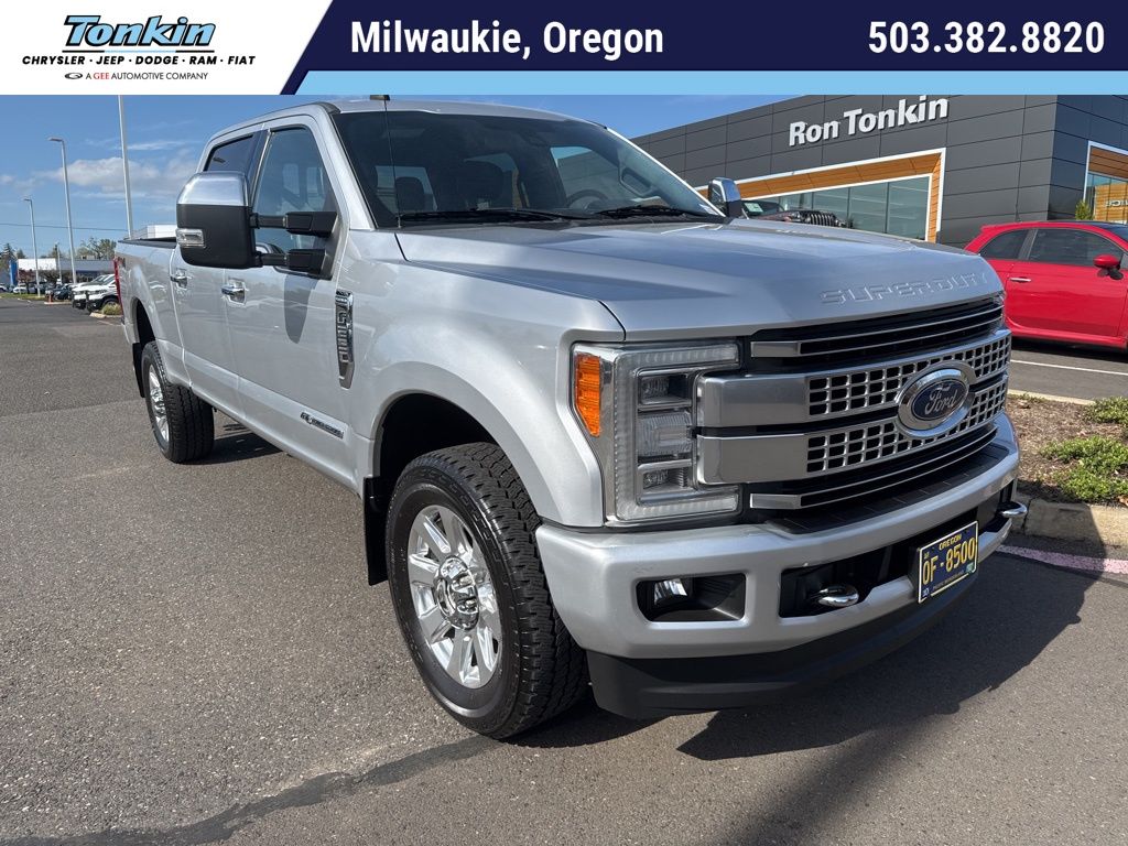 Ingot Silver 2019 Ford F-250 Super Duty Platinum Crew Cab 4WD Pickup Truck Four-Wheel Drive 6-Speed Automatic