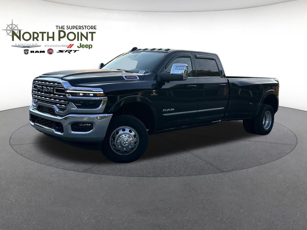 Diamond Black Crystal Pearlcoat 2025 RAM 3500 Pickup Truck Four-Wheel Drive 8-Speed Automatic