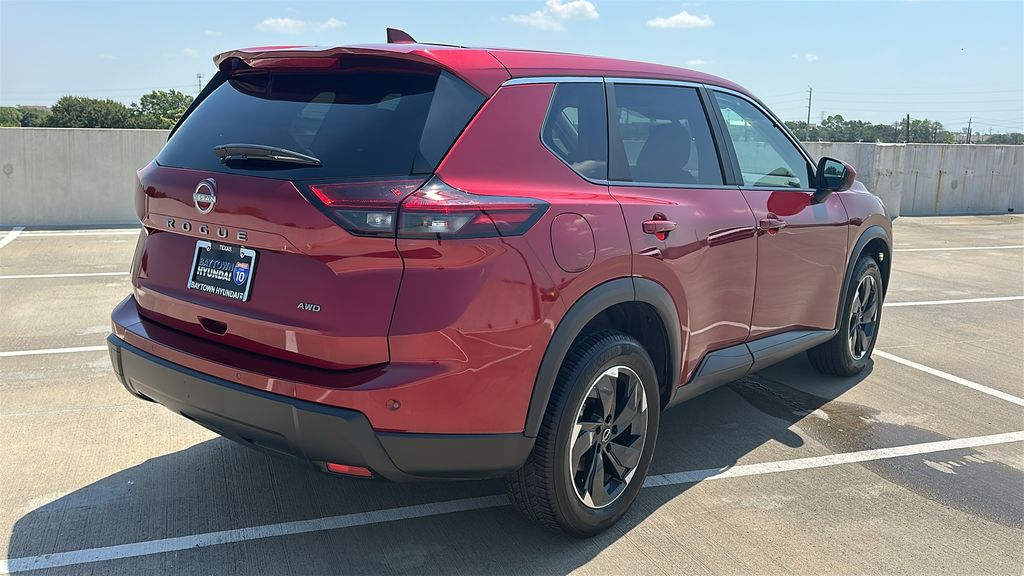 2025 Nissan Rogue SV Red at South Houston Nissan