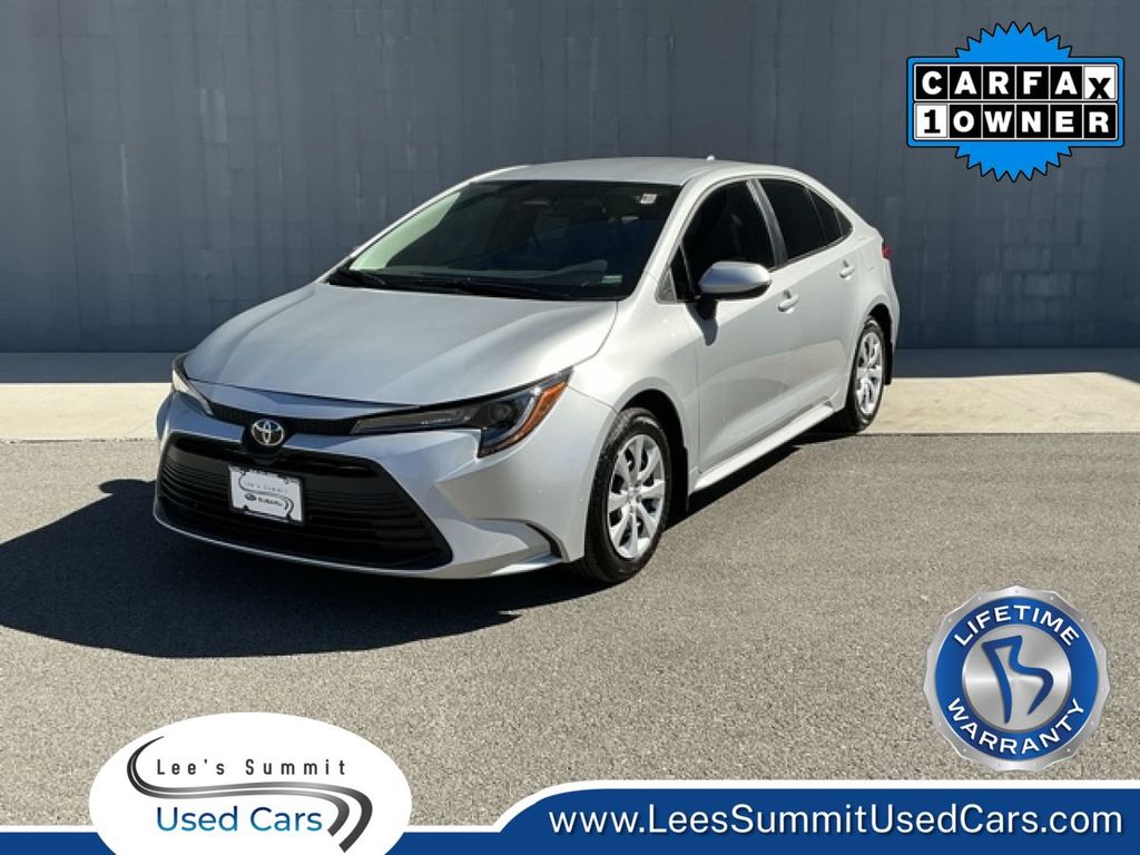 Classic Silver Metallic 2025 Toyota Corolla LE FWD Sedan Front-Wheel Drive Continuously Variable Transmission