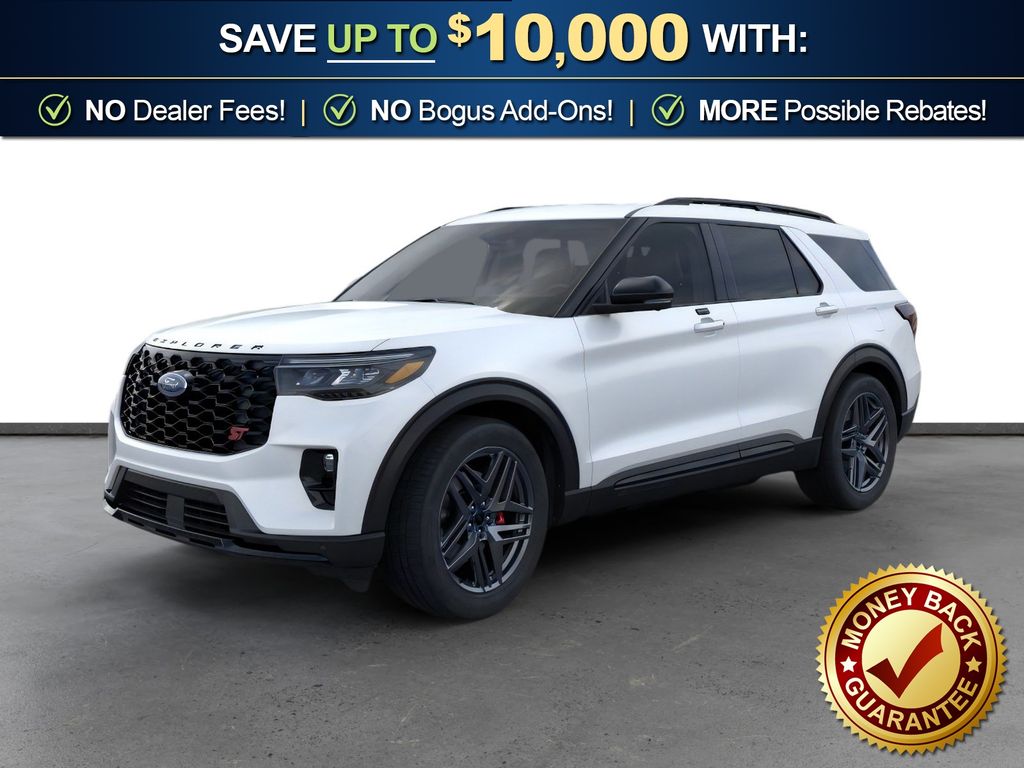 Star White Metallic Tri-Coat 2026 Ford Explorer SUV / Crossover Rear-Wheel Drive Automatic