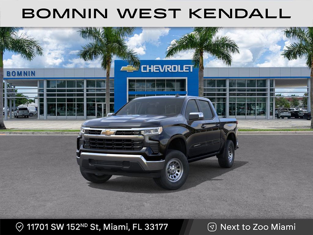 Black 2026 Chevrolet Silverado 1500 LT Crew Cab RWD Pickup Truck 4X2 Automatic