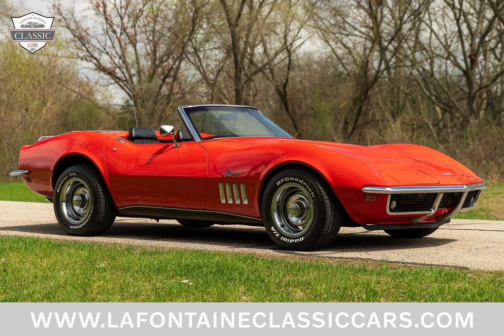 Red 1969 Chevrolet Corvette Coupe Automatic