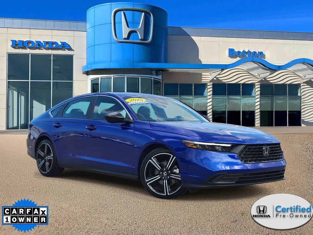 Still Night Pearl 2025 Honda Accord Hybrid Sedan Front-Wheel Drive Continuously Variable Transmission