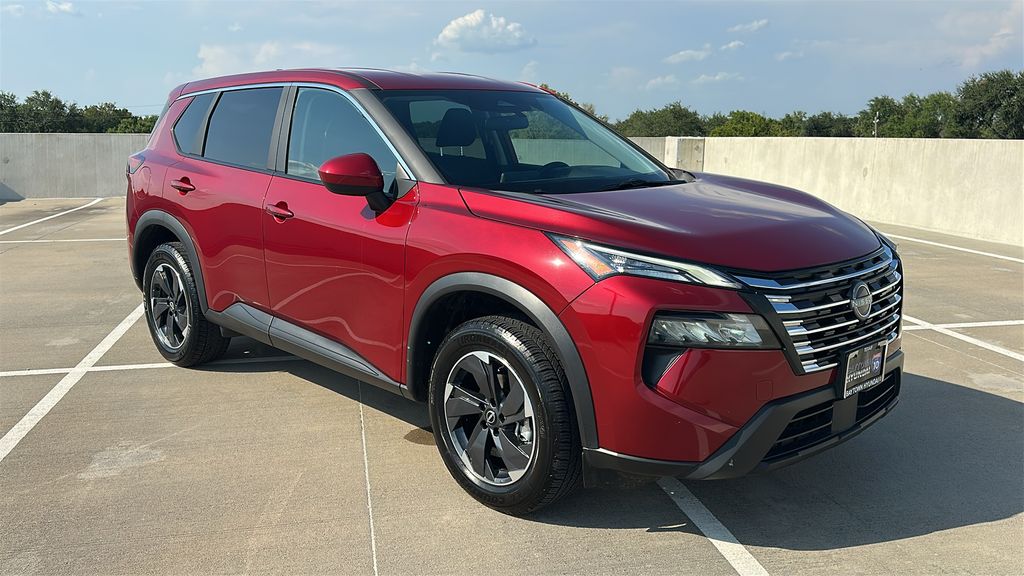 2025 Nissan Rogue SV Red at South Houston Nissan