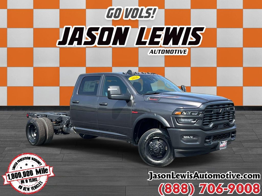 Crystal Metallic 2026 RAM 3500 Chassis Pickup Truck Four-Wheel Drive 8-Speed Automatic