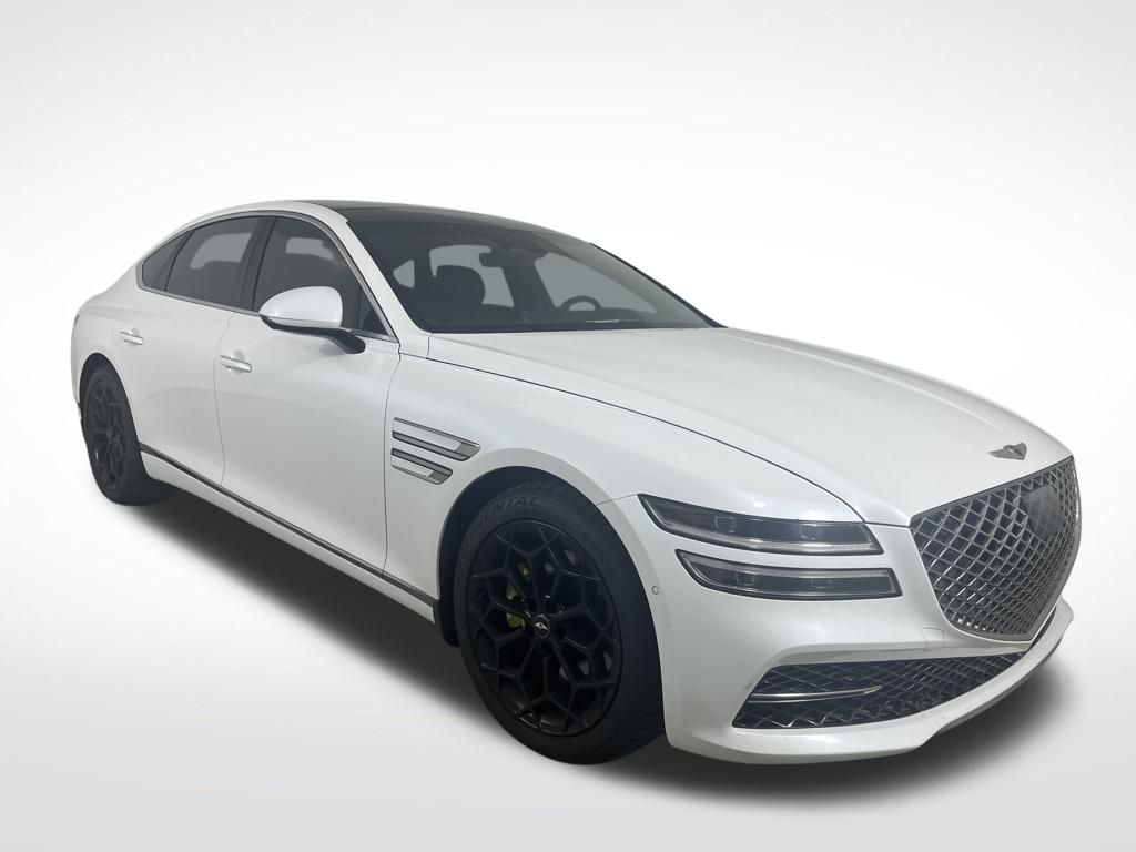 Uyuni White 2021 Genesis G80 2.5T RWD Sedan Rear-Wheel Drive 8-Speed Automatic