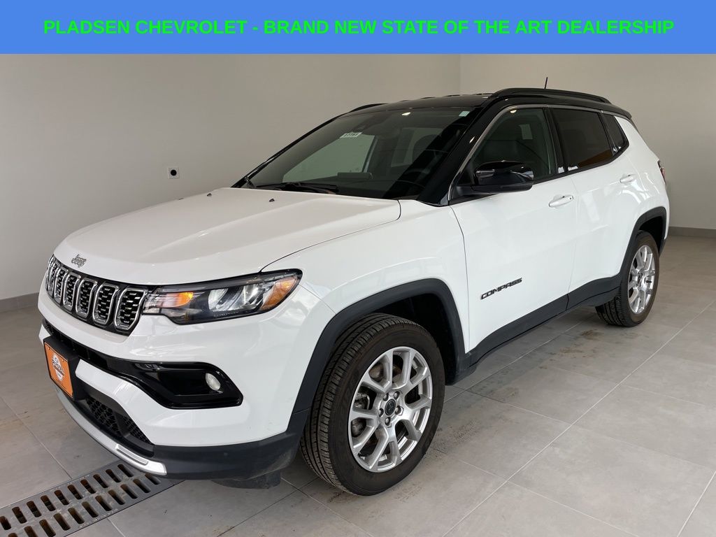 Bright White Clearcoat 2025 Jeep Compass Limited 4WD SUV / Crossover Four-Wheel Drive 8-Speed Automatic