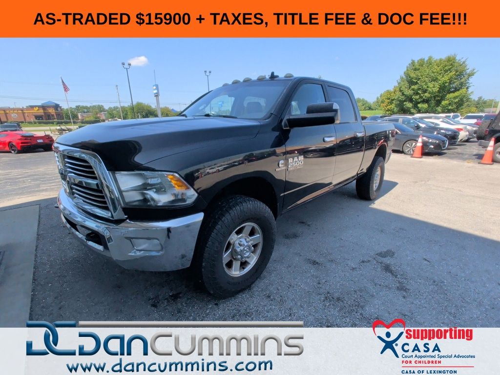 Black Clearcoat 2013 RAM 2500 Pickup Truck Four-Wheel Drive 6-Speed Automatic