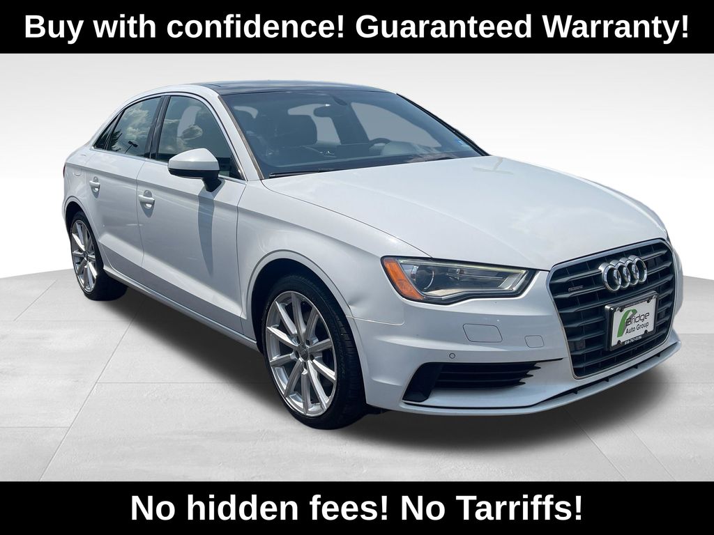 Glacier White Metallic 2015 Audi A3 Sedan All-Wheel Drive 6-Speed Automatic