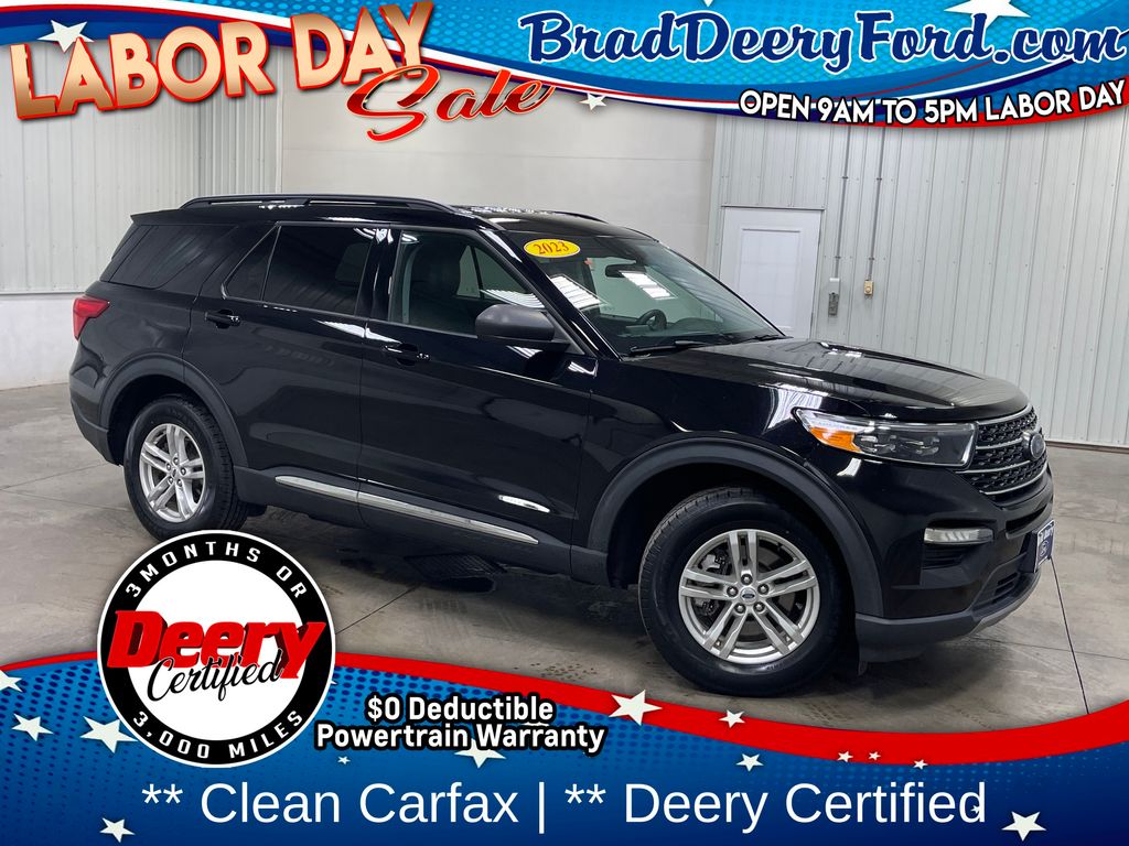 Agate Black Metallic 2023 Ford Explorer SUV / Crossover All-Wheel Drive Automatic