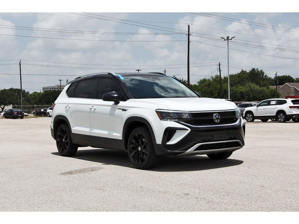 Pure White 2024 Volkswagen Taos SUV / Crossover Front-Wheel Drive 8-Speed Automatic