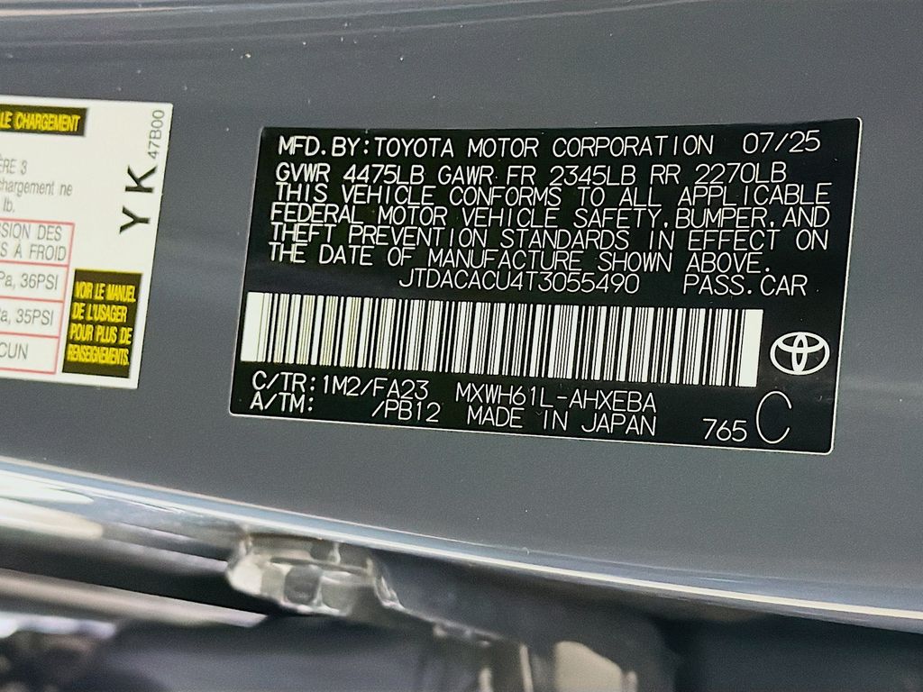 New 2026 Toyota Prius Plug-in Hybrid Sedan