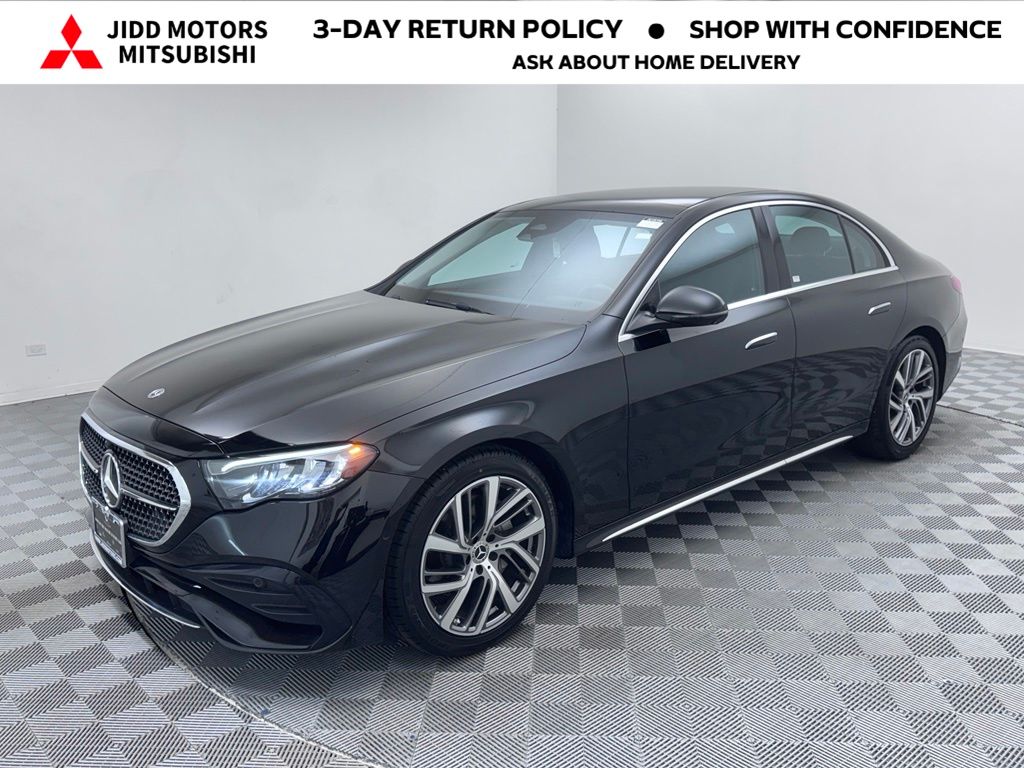 Black 2025 Mercedes-Benz E-Class Sedan All-Wheel Drive 9-Speed Automatic