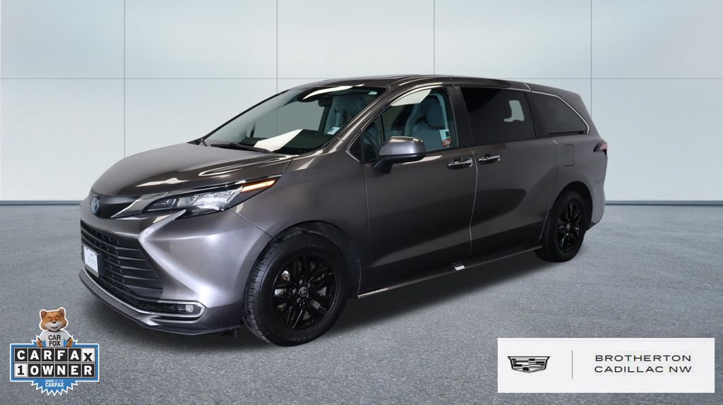 Predawn Gray Mica 2022 Toyota Sienna Minivan All-Wheel Drive Continuously Variable Transmission