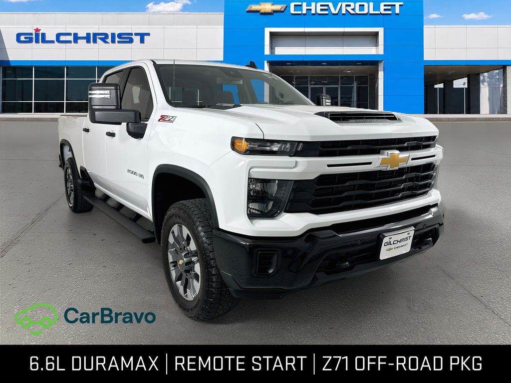 Summit White 2025 Chevrolet Silverado 2500HD Pickup Truck Four-Wheel Drive Automatic