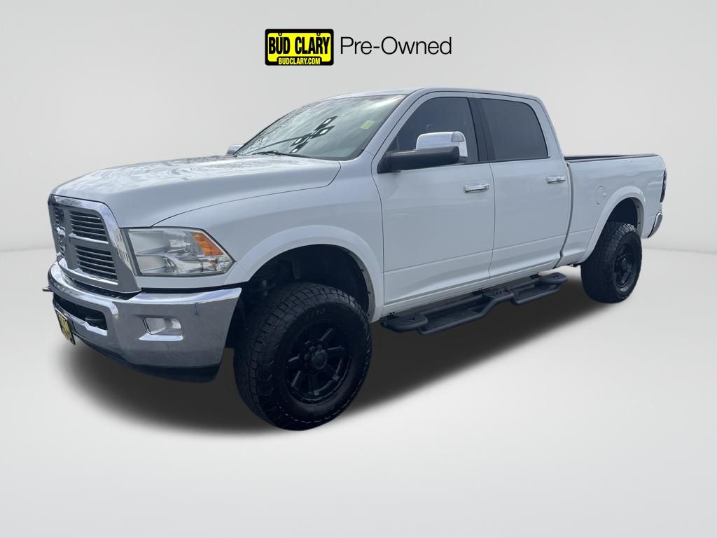 Bright White Clearcoat 2012 RAM 2500 Laramie Crew Cab 4WD Pickup Truck Four-Wheel Drive 6-Speed Automatic