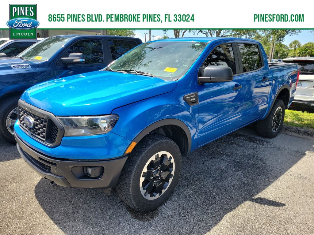 Blue Metallic 2021 Ford Ranger XL SuperCrew RWD Pickup Truck 4X2 Automatic