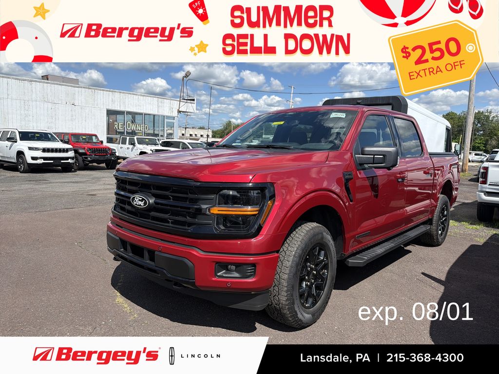 Red Metallic 2024 Ford F-150 Pickup Truck Four-Wheel Drive Automatic