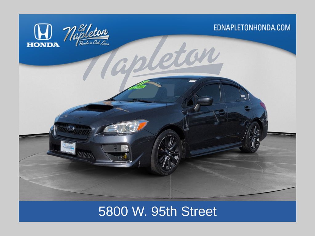 Dark Gray Metallic 2017 Subaru WRX Sedan All-Wheel Drive 6-Speed Manual