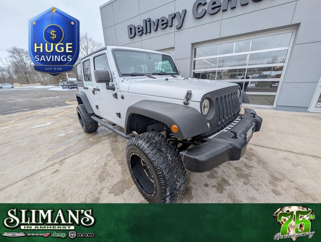 Bright White Clearcoat 2017 Jeep Wrangler Unlimited Sport 4WD SUV / Crossover Four-Wheel Drive 5-Speed Automatic