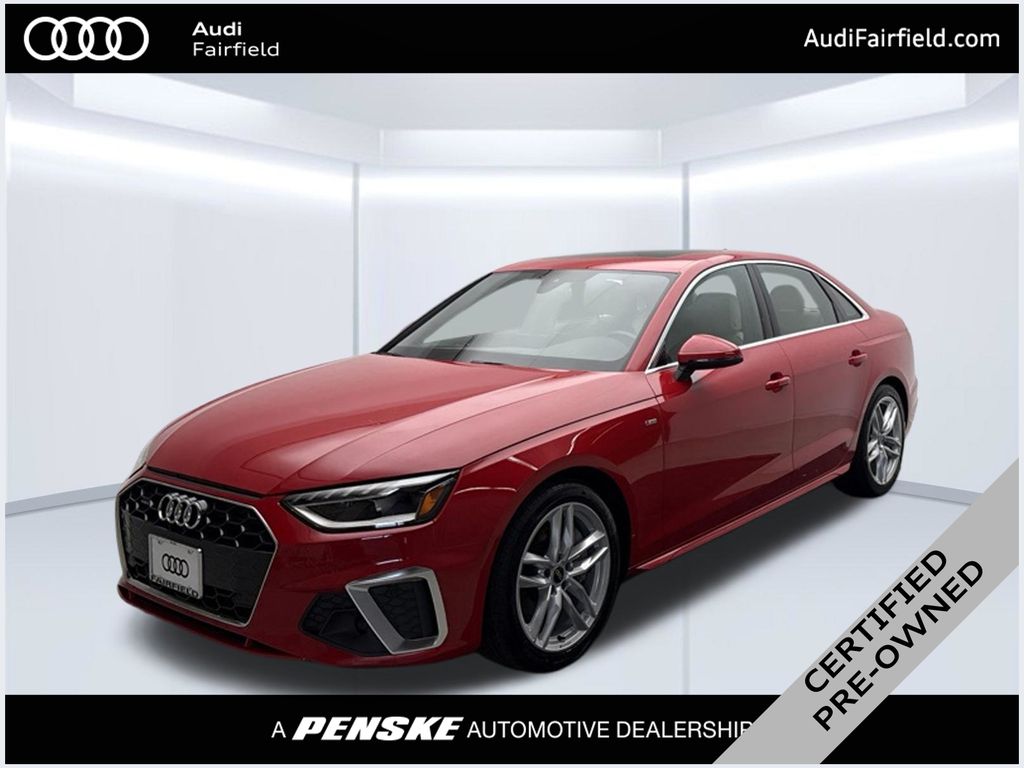 Progressive Red Metallic 2024 Audi A4 Sedan All-Wheel Drive 7-Speed Automatic