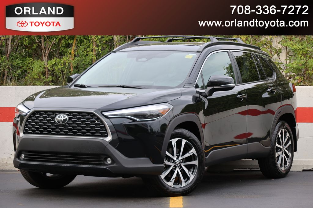 Jet Black 2025 Toyota Corolla Cross SUV / Crossover All-Wheel Drive Continuously Variable Transmission