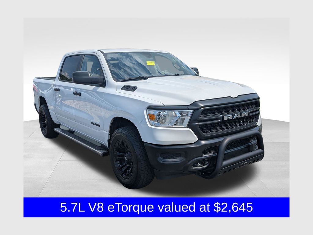Bright White Clearcoat 2019 RAM 1500 Pickup Truck Four-Wheel Drive 8-Speed Automatic