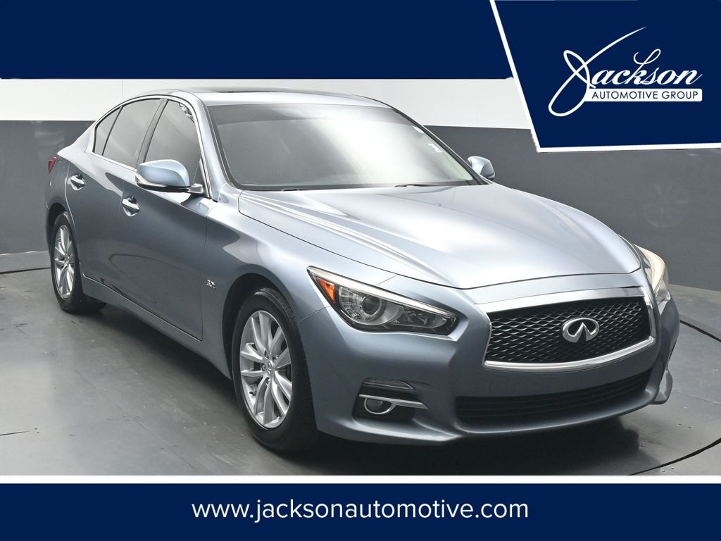 Blue 2017 INFINITI Q50 3.0t Premium AWD Sedan All-Wheel Drive 7-Speed Automatic