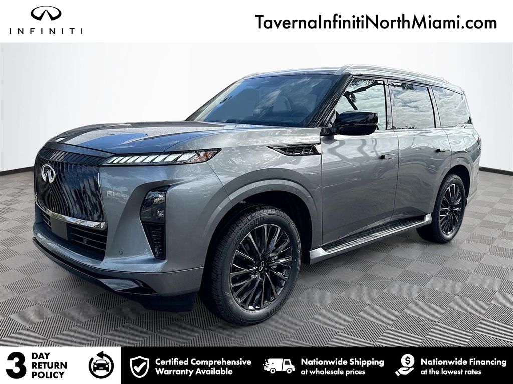 Black Obsidian 2026 INFINITI QX80 SUV / Crossover All-Wheel Drive 9-Speed Automatic