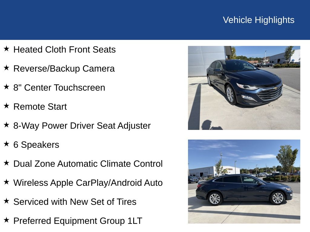 Used 2022 Chevrolet Malibu FWD LT (HMV6010C) for sale in Savannah