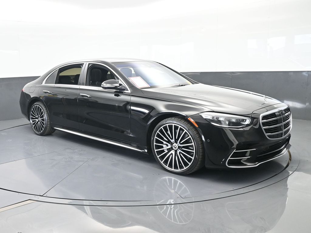 Used 2022 Onyx Black/Mojave Silver Mercedes-Benz S 580 image 8