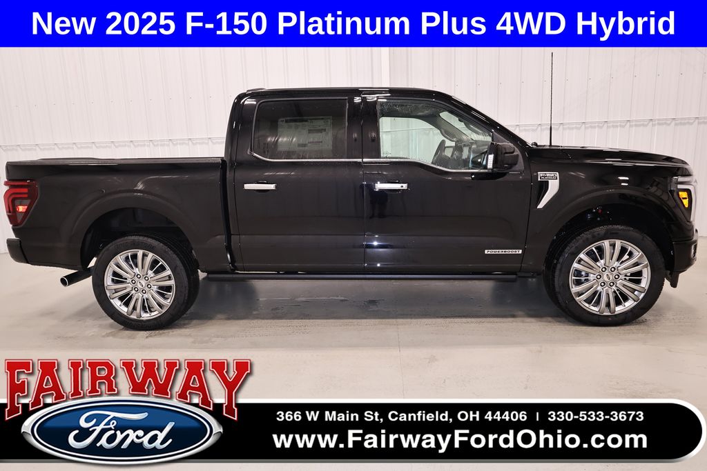 Agate Black Metallic 2025 Ford F-150 Pickup Truck Four-Wheel Drive Automatic
