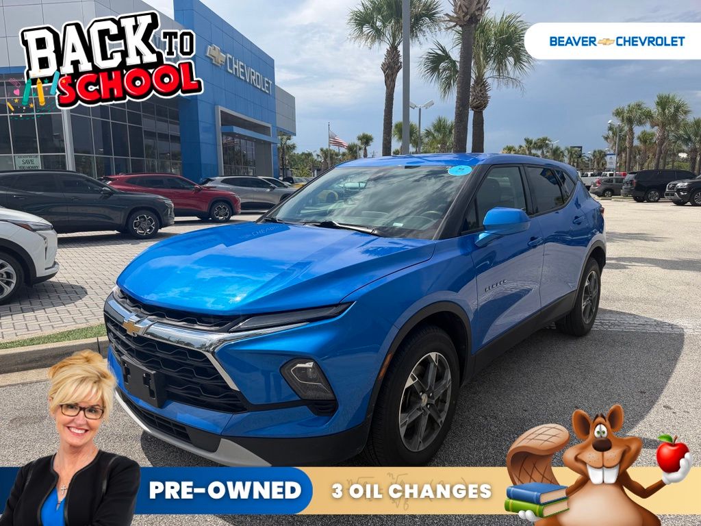 Riptide Blue 2025 Chevrolet Blazer SUV / Crossover All-Wheel Drive 9-Speed Automatic Overdrive