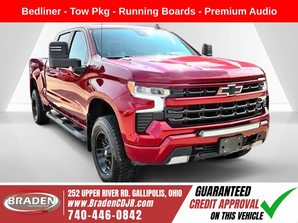Cherry Red Tintcoat 2022 Chevrolet Silverado 1500 Pickup Truck Four-Wheel Drive Automatic