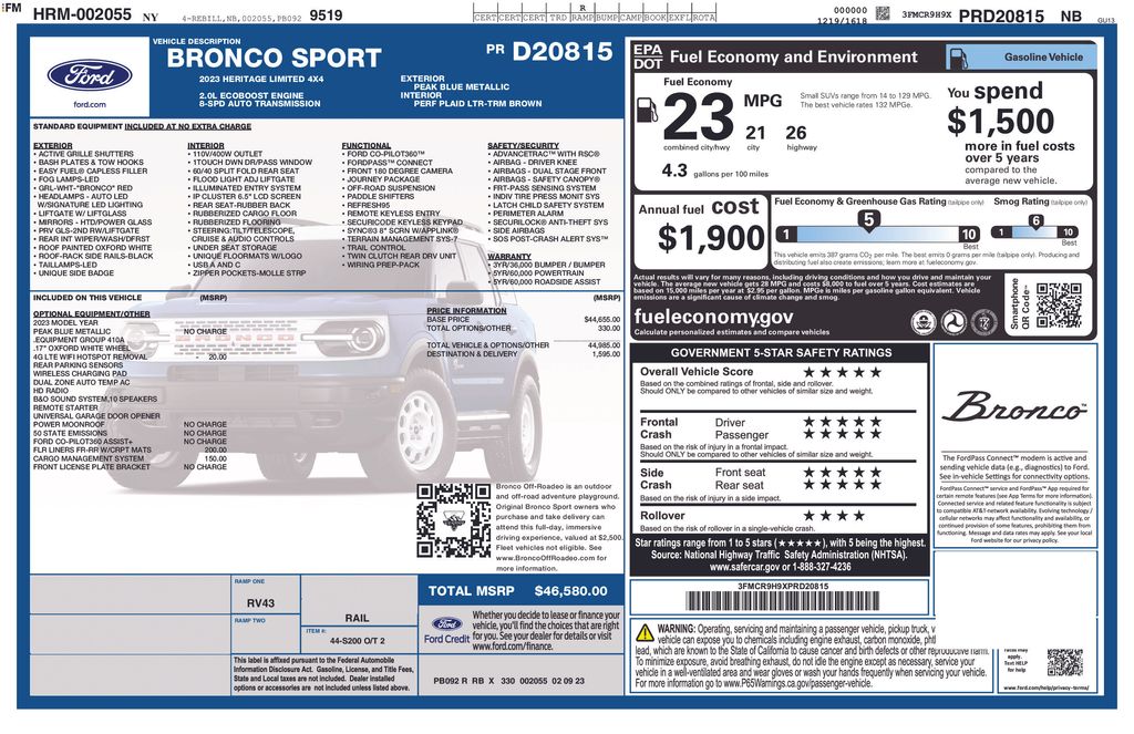 Certified Used 2023 Blue Ford Heritage Limited image 5